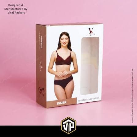 Custom printed undergarment duplex packaging box for men and women innerwear products by BOXBAGMART