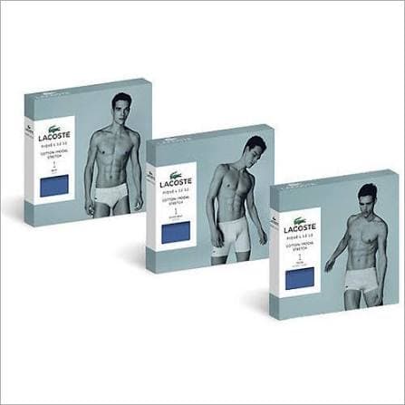 Custom printed men’s innerwear duplex packaging boxes for briefs, trunks and underwear