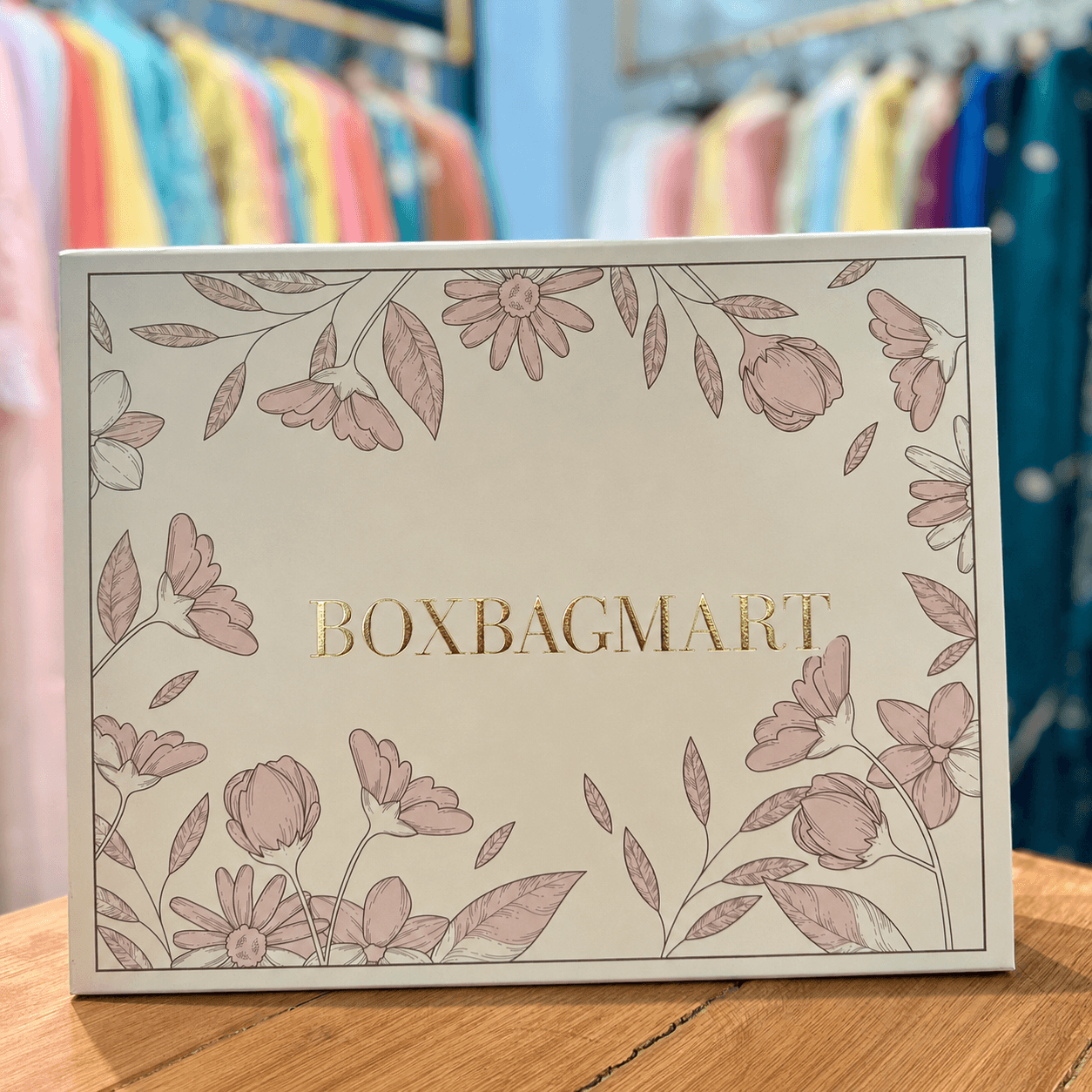 Custom printed premium duplex shirt packaging box for formal and casual folded shirt packing with BoxBagMart branding