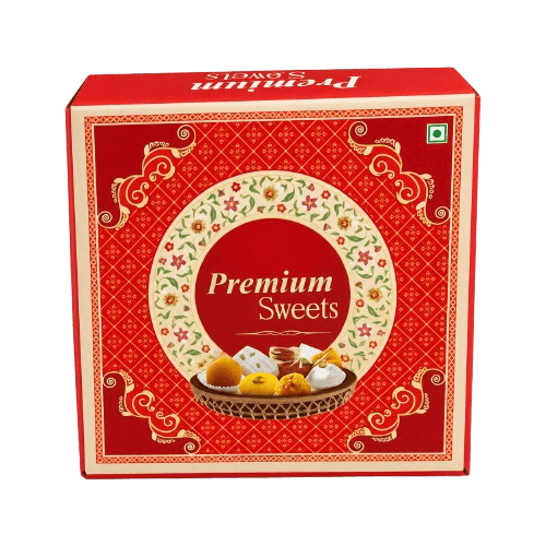 250g Royal Red Printed Sweet Box