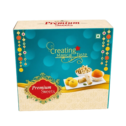 250g Royal Blue Printed Sweet Box
